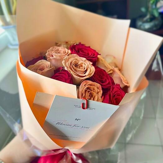 Cappuccino Red Roses