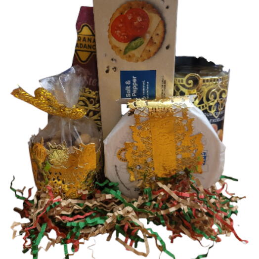 Charcuterie gift set with salami