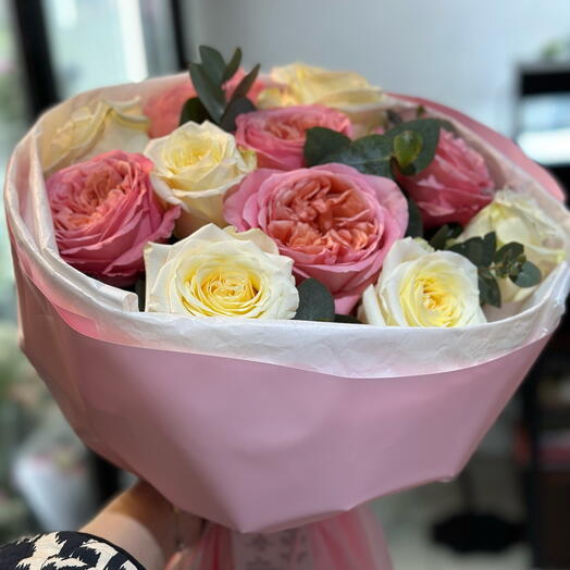 Mix of aroma and garden roses