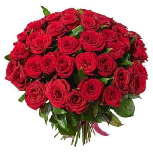 Bouquet of red roses 51 pieces