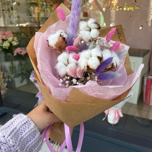 Kompozycja z kwiatow suszonych 3