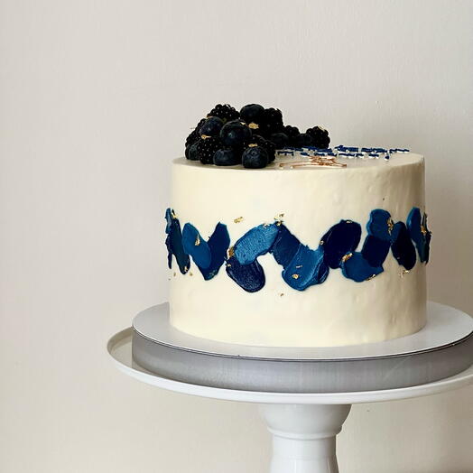 Cake Blue strokes