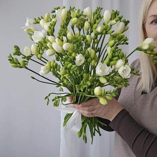 Bouquet of fragrant freesia, 50 pcs