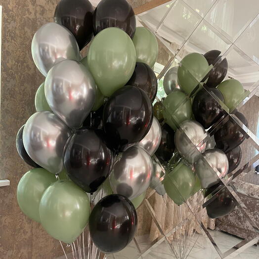 Balloon Set with Rosemary Accent