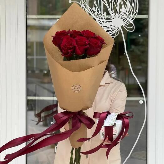 Букет роз + Raffaello