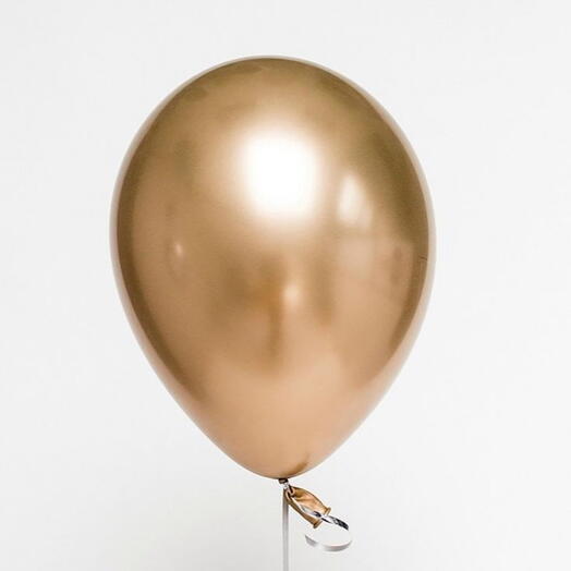 Chrome gold balloon