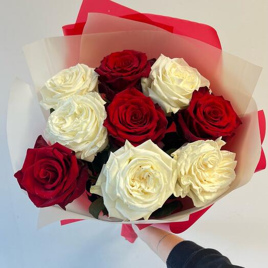 Bukiet red   white g