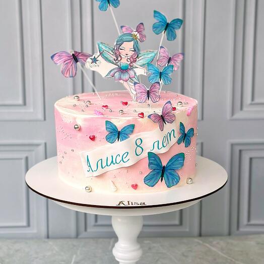 Butterfly and Fairy Cake