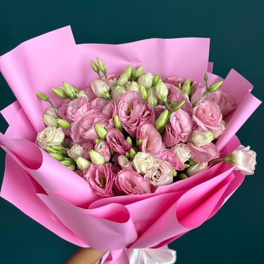 15 pink lisianthus | 15 розовых эустом