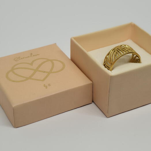 Golden Leaf Statement Ring