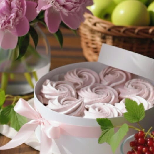 Dabīgs sarkano jaņogu zefīrs. Натуральный зефир из красной смороды