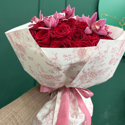 Rosen mit Orchideen 😍