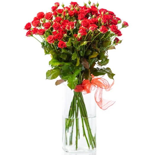 Rózsacsokor + váza