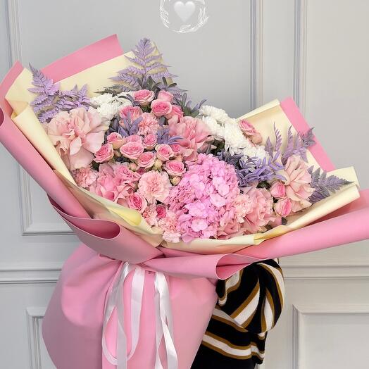 WOW 🔥Bouquet ,, pink butterfly