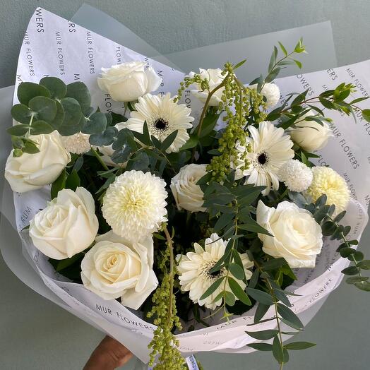Bouquet moyen blanc