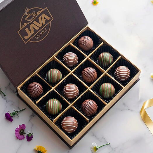 Java Assortment Kunafa Truffle Box 12 Pcs