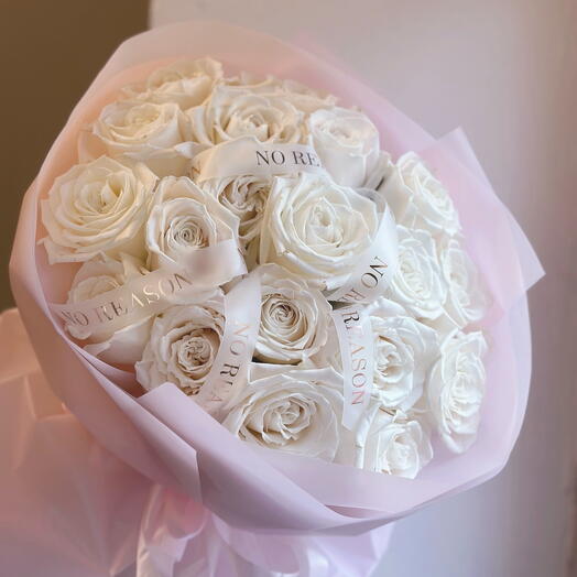 🌹Bouquet of 25 white roses