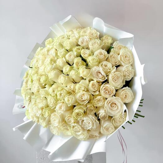 101 white roses