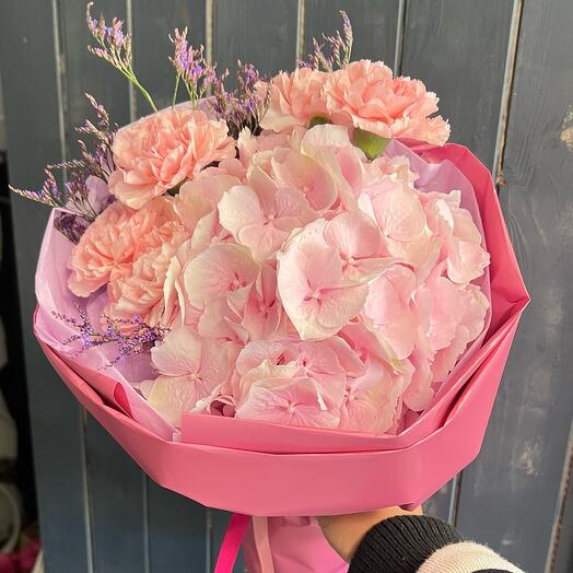 Bukiet Hortensja pink