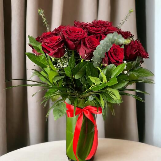 2 Dozen Red Roses – 24 Long Stem Red Roses