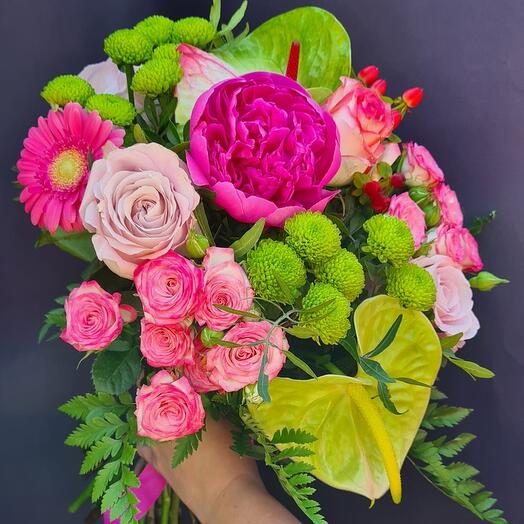 Bouquet "Pink Exoticism"