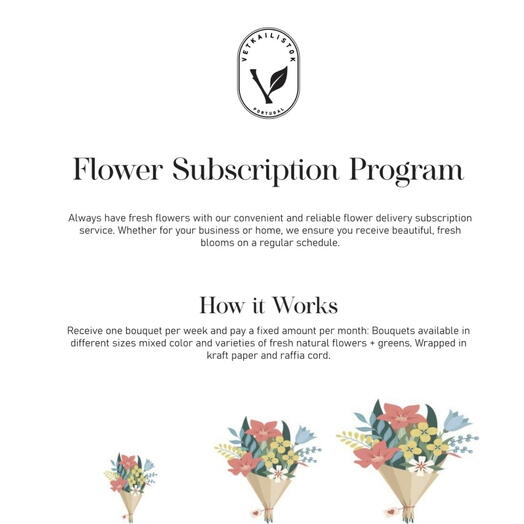 Flowers subscription Bouquet L