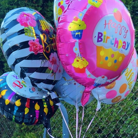 Набор воздушных шаров «С Днём Рождения»