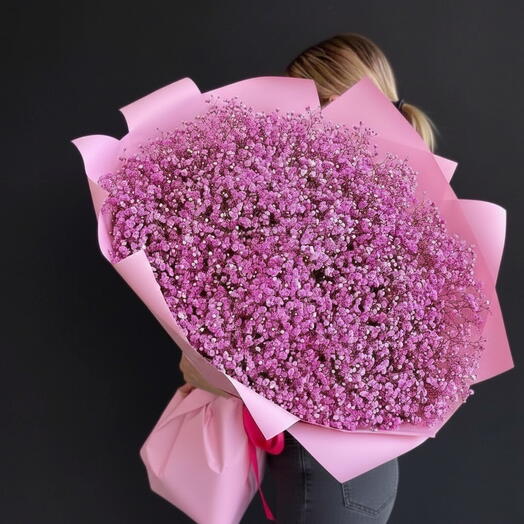 51 Adet Cipsofilya (Bebek Nefesi) Sapından Oluşan Dev Buket