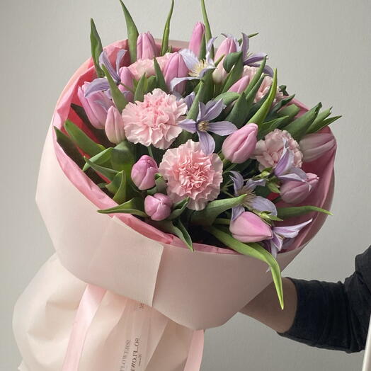 Bouquet Rosa primaverile