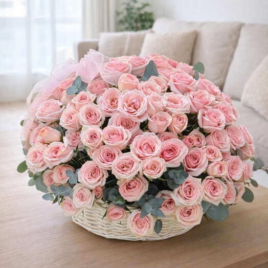 Flower Basket Fleur de Rose
