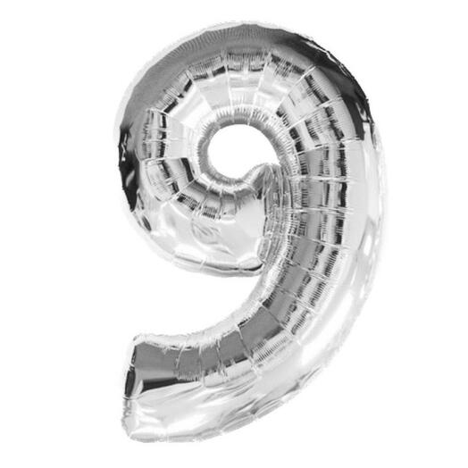Balloon digit 9