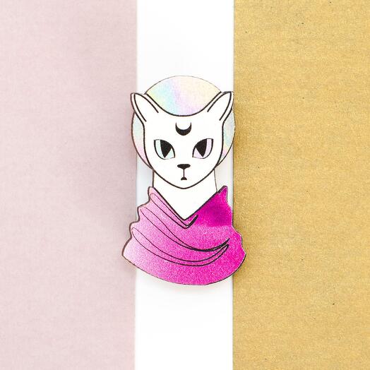 Brooch "Holy cat"