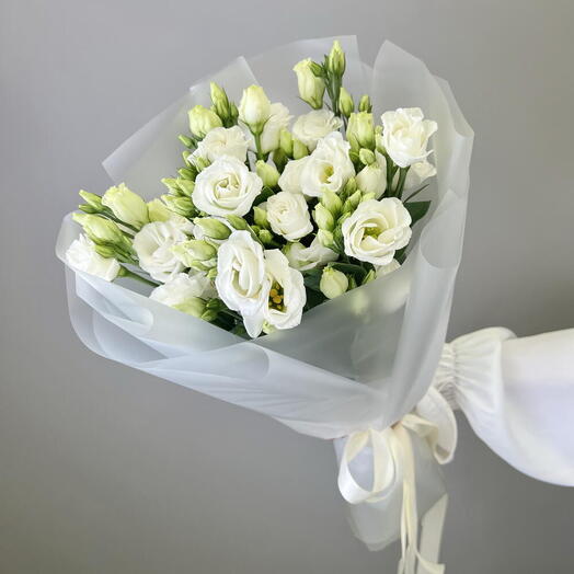 Белая Эустома 5 шт