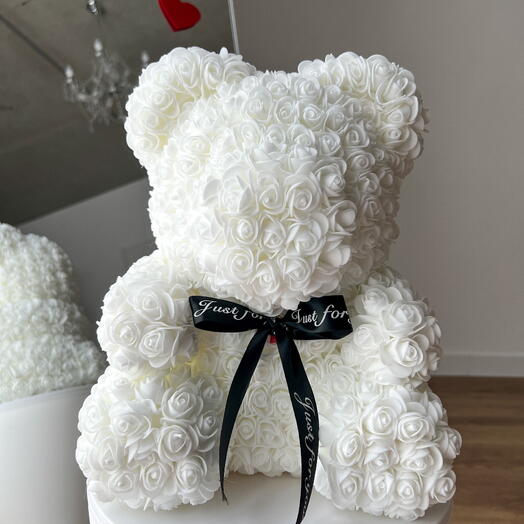 Rosenbar weiss ohne Herz M