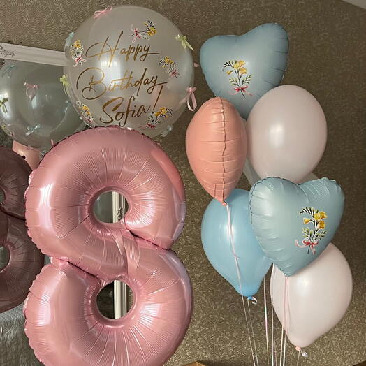 Balloons with Flower Prints