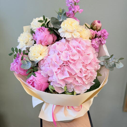 Pink hydrangea