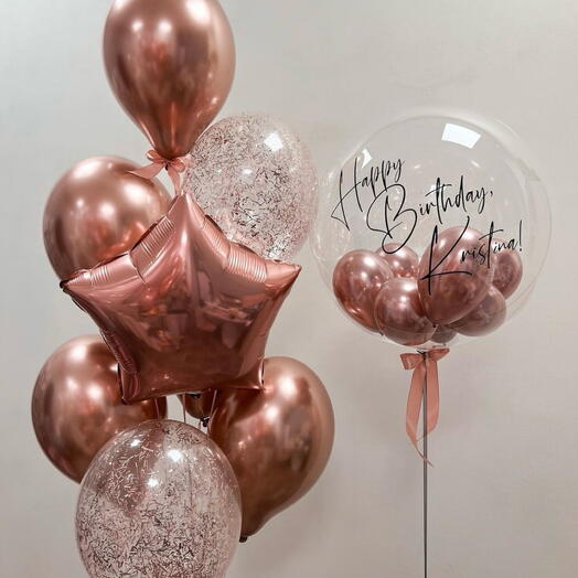 Zestaw balonow z personalizowanym balonem