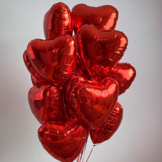 15 foil hearts (colors to choose from)