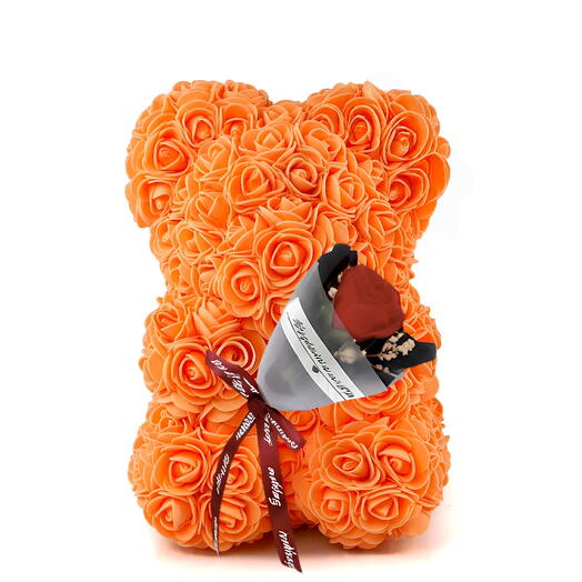 Medvidek z umělych medovych růzi