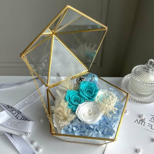 Blumen Terrarium "Aqua-Bluetenrausch"