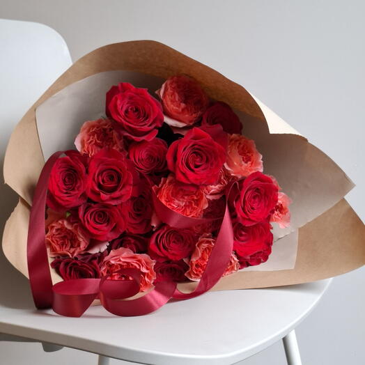 Bouquet roses 25