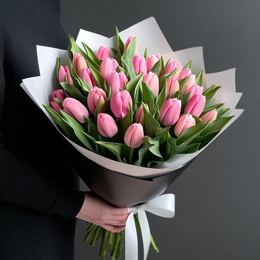 Bouquet  Pink Tulips