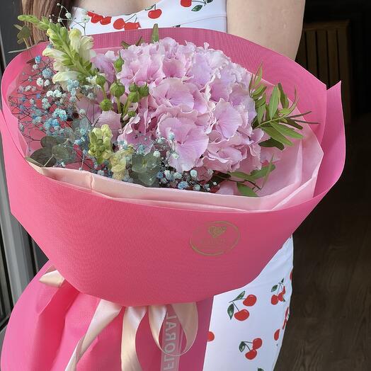 Hydrangea with flowers