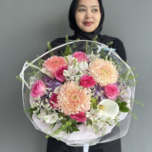 Bouquet mix roses candy