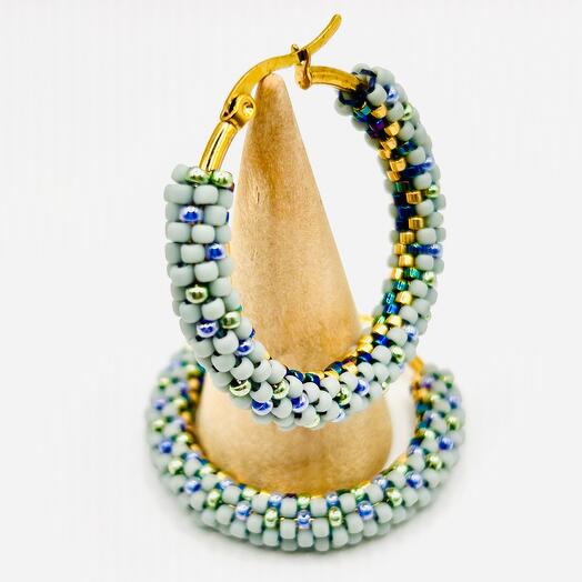 Kézzel készített karika fülbevalók