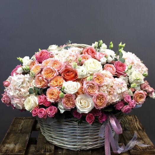 Peony Basket