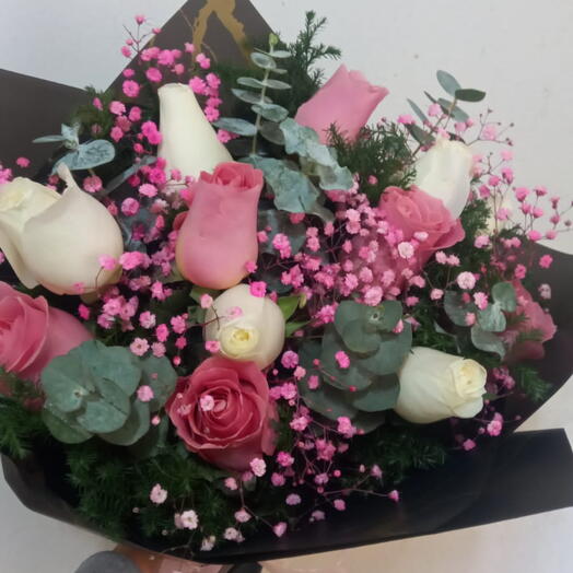 Ramos bicolor de rosas