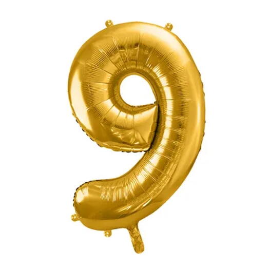 Balloon «9» gold