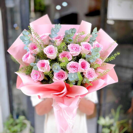 Pink flower roses