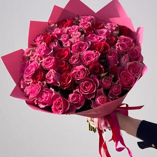 Bouquet of  51 roses Shairy